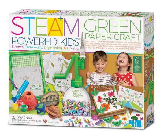 Steam Powered Kids: Green Paper Craft Set