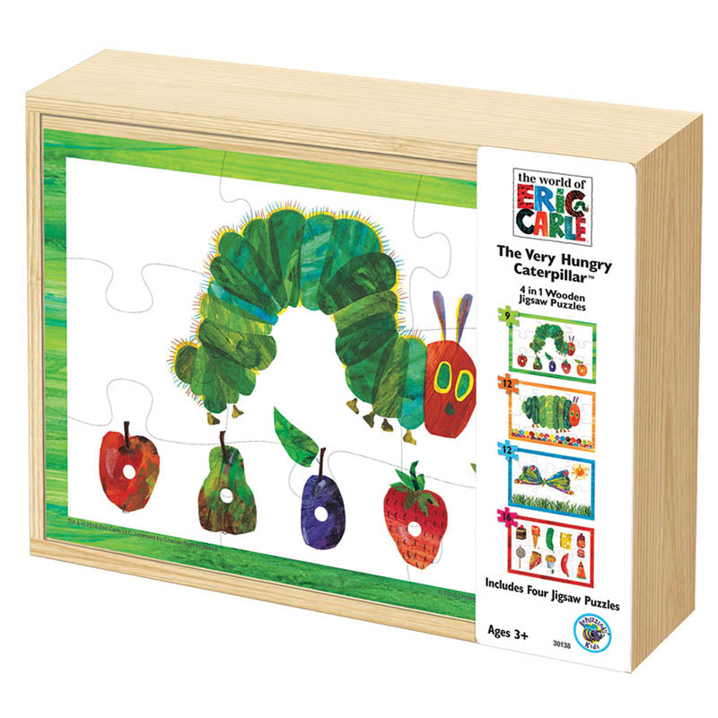 The Very Hungry Caterpillar 4 in 1 Wooden Jigsaw Puzzles